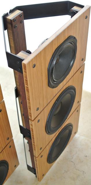 open baffle diy full range speaker project with separate woofers